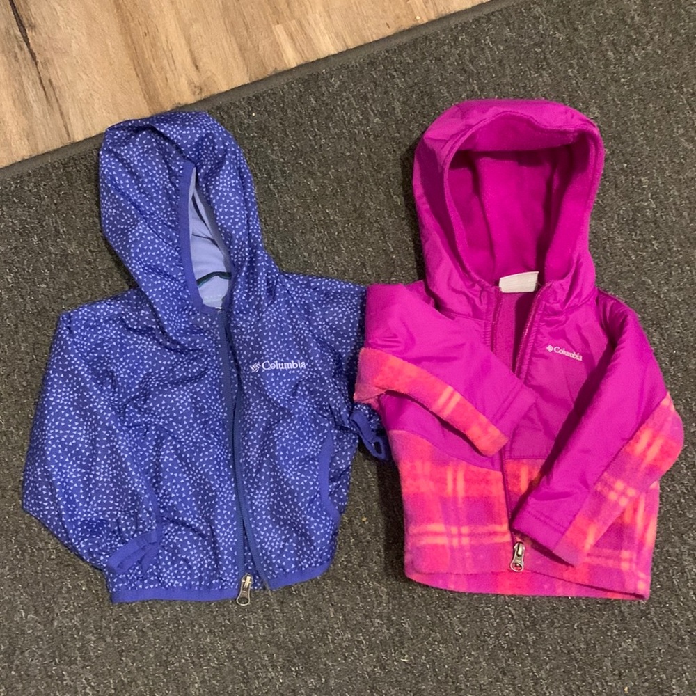 2 baby Columbia jackets